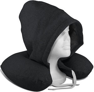travel neck pillow with hood